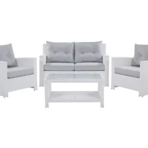 Conjunto Modular para Conjunto lounge MARINO Ratan sintético Branco