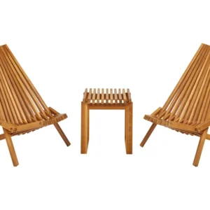 Conjunto Modular para Conjunto de varanda em madeira de acácia clara BELLANO