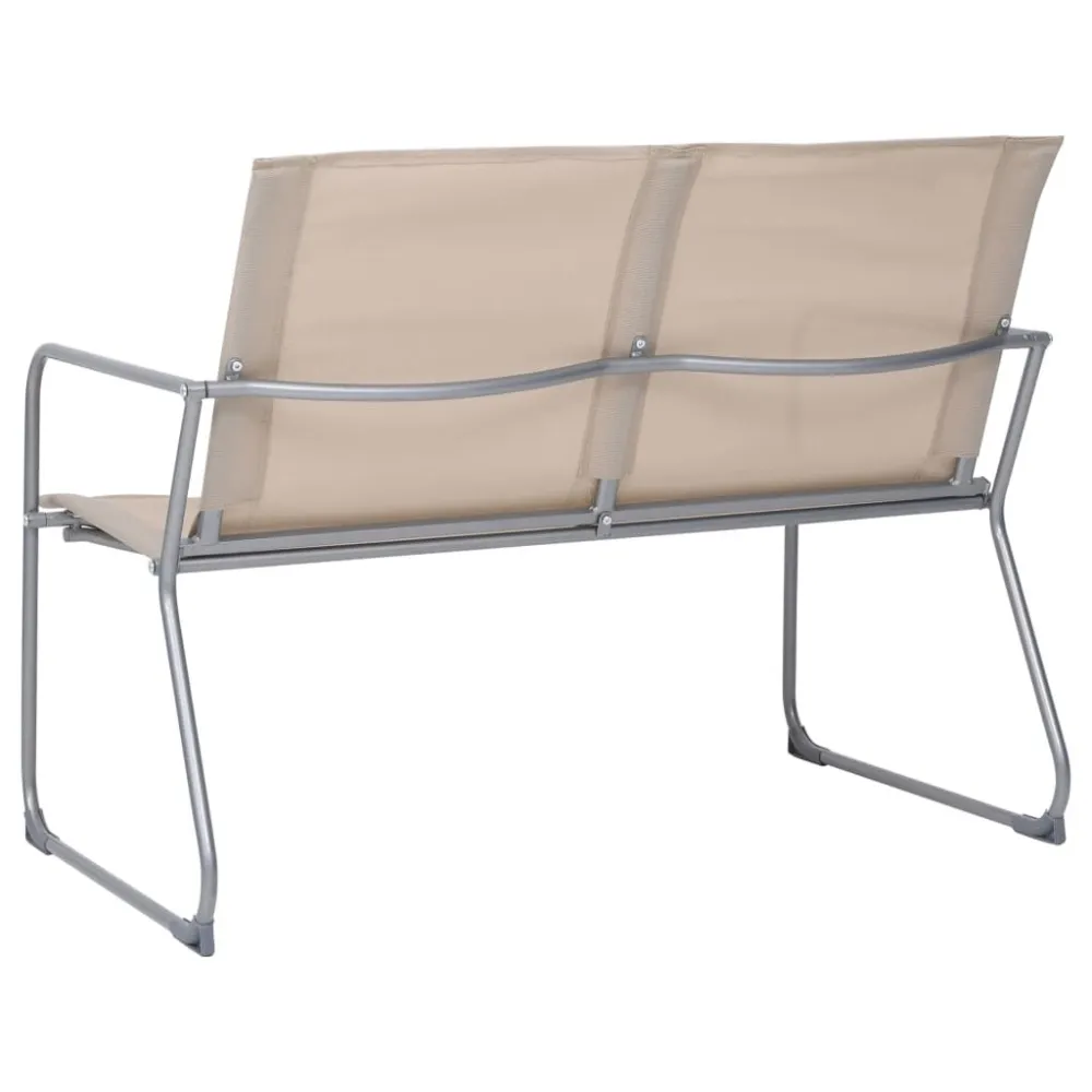 Conjunto Modular para 4 pcs conjunto lounge para jardim tecido e ço cor creme
