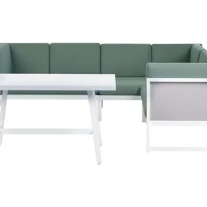 Conjunto Premium de Conjunto lounge CASTELLA/FRATTE Alumínio Verde Esquerdo