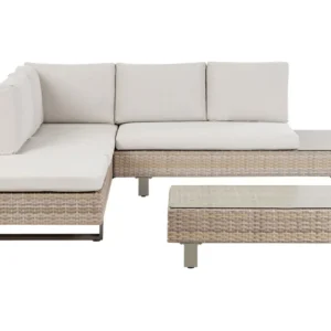 Conjunto Premium de Conjunto lounge LANCIANO Ratan sintético Branco creme