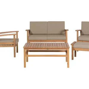 Resistente à Intempérie Conjunto lounge MANILA Madeira de acácia com certificado FSC® Castanho óbvio