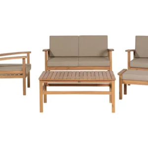 Resistente à Intempérie Conjunto lounge MANILA Madeira de acácia com certificado FSC® Castanho óbvio