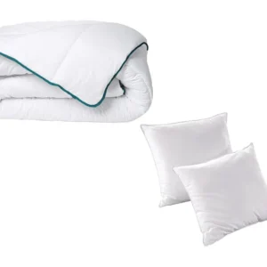 Pack edredão morno 220 x 240 cm + 2 almofadas 60 x 60 cm recicladas da DREAMEA - ROSA