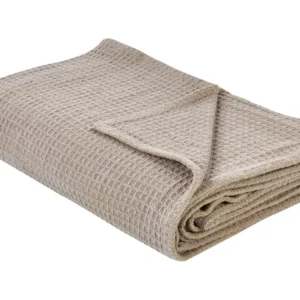 Bedspread RAGALA 100% algodão 200 x 220 cm Taupe