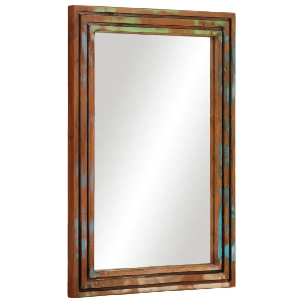 Espelho de Corpo Inteiro Espelho de casa de banho 50x70 cm acácia maciç e vidro