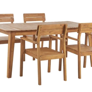 Conjunto Premium de Conjunto de jardim em madeira de acácia para 4 pessoas FORNELLI