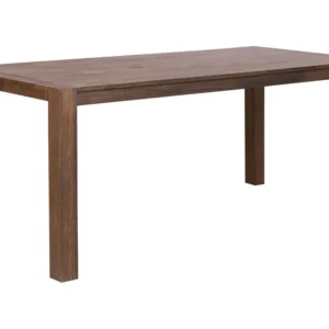 Mesa de jantar em madeira castanha escura 180 x 85 cm NATURA com Almofadas Incluídas