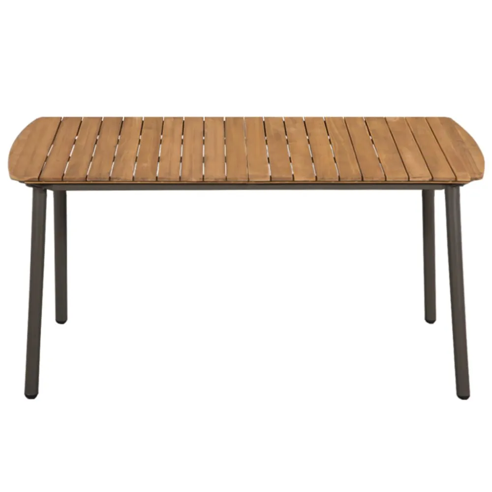 Resistente à Intempérie 7 pcs conjunto de jantar para jardim vime PE cinzento