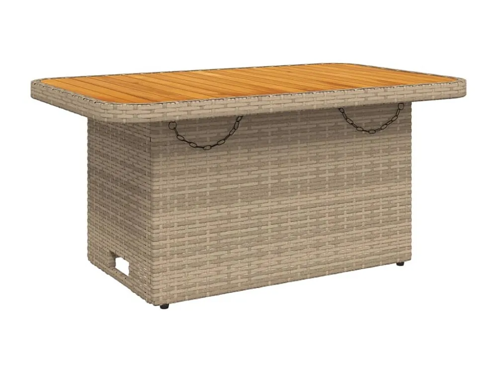 Conjunto Completo para Piquenique 4 peças conjunto de jantar para jardim com almofadões vime PE bege