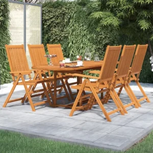 Conjunto Completo para Piquenique 7 peças conjunto de jantar para jardim madeira de acácia maciç