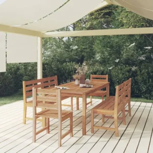 Conjunto Completo para Piquenique 5 peças conjunto de jantar para jardim madeira de teca maciç