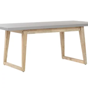 Mesa de jardim de cimento 180 x 90 cm cinzento ORIA | Material Impermeável