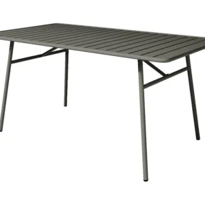 Mesa de jardim em metálico L. 160 cm cinzento-escuro - MIRMANDE com Garantia de 1 Ano