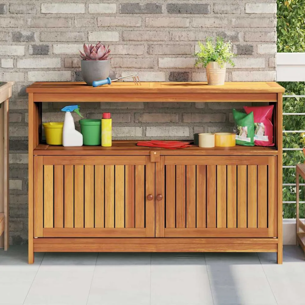 Portátil e Dobrável Mesa consola para jardim 110x35x75 cm madeira de acácia maciç