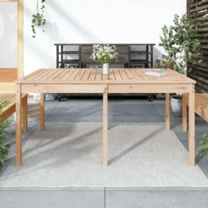 Portátil e Dobrável Mesa de jardim 159,5x82,5x76 cm madeira de pinho maciç