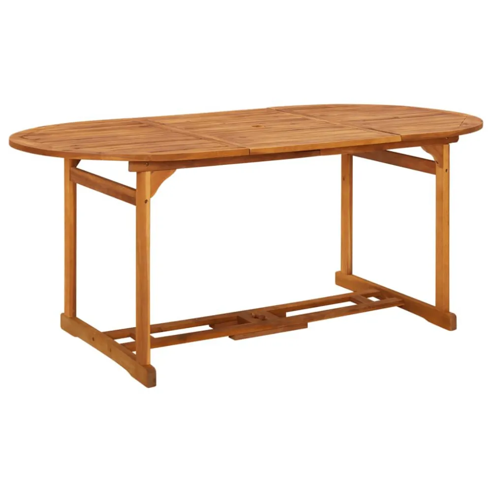 Premium Resistente à Intempérie Mesa de jantar para jardim 180x90x75 cm madeira de acácia maciç
