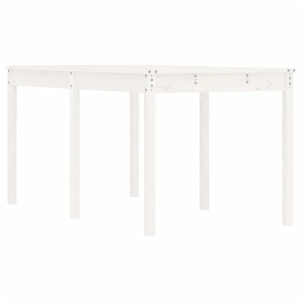 Premium Resistente à Intempérie Mesa de jardim 159,5x82,5x76 cm madeira de pinho maciç branco