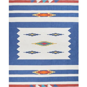 Tapete Kilim em algodão multicolorido 200 x 300 cm VARSER