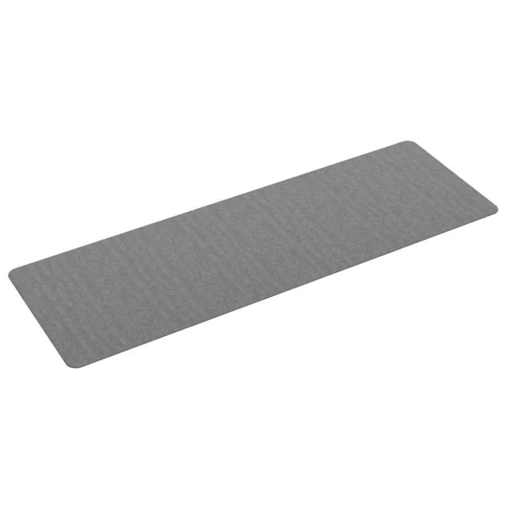 Tapete de Lã Natural Tapete/passadeira 60x180 cm cinzento