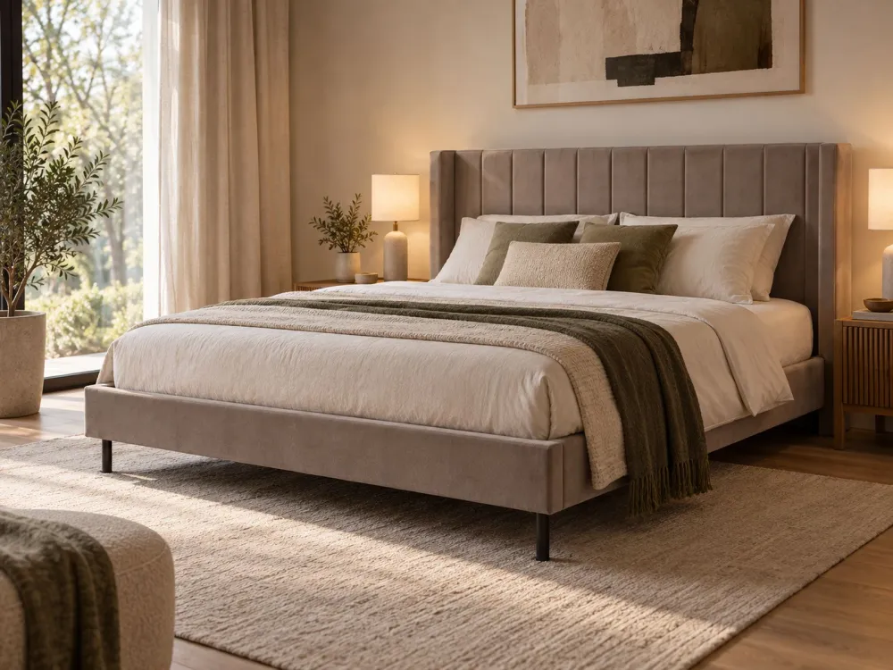 Velvet EU Super King Size Taupe VILLETTE
