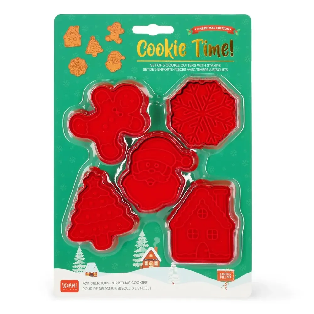 Figuras Artesanais em Madeira Conj. LEGAMI Christmas - Cookie Time