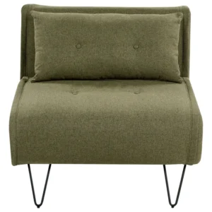 Coleção de Cama Temática Sofá-cama de 1 lugar em tecido verde azeitona VESTFOLD