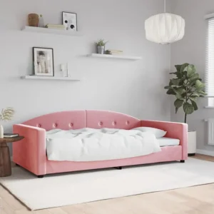 Conjunto de Roupa de Cama Coordenado Sofá-cama 100x200 cm veludo rosa