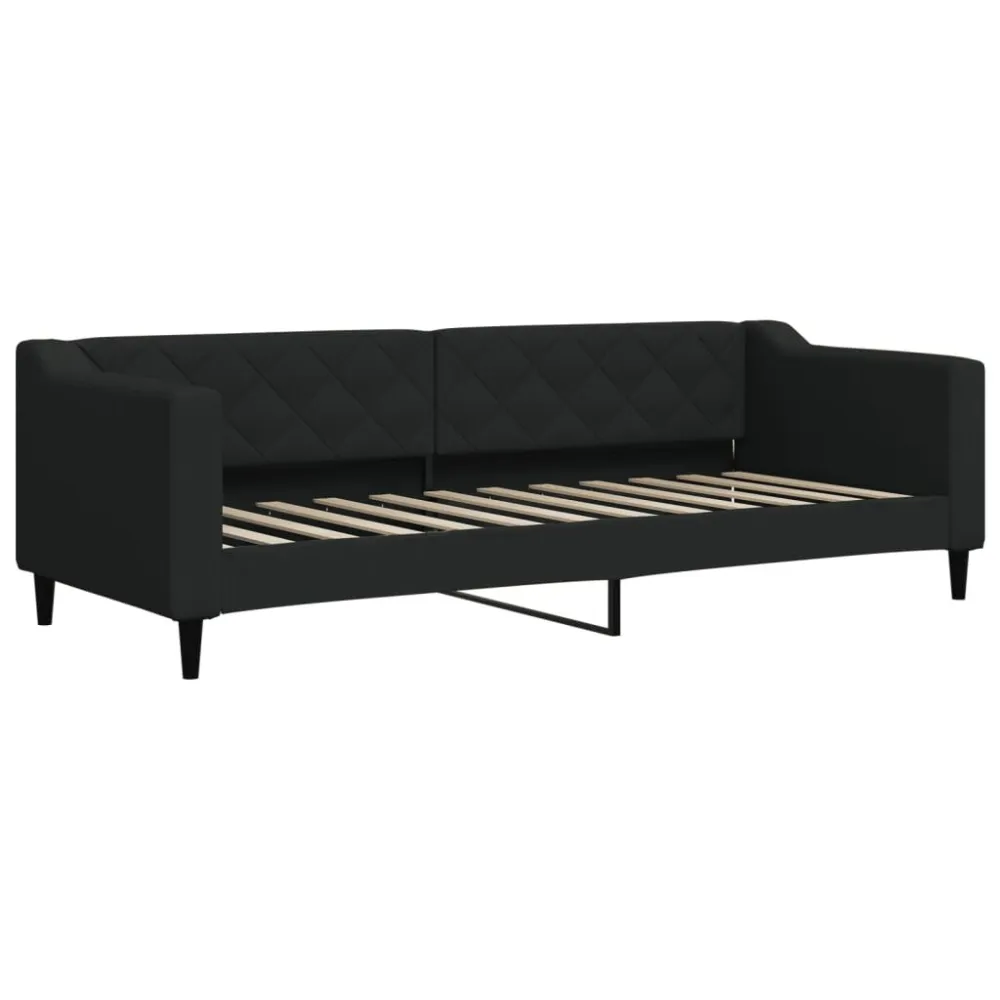 Sofá-cama 80x200 cm tecido preto em Tons Pastel