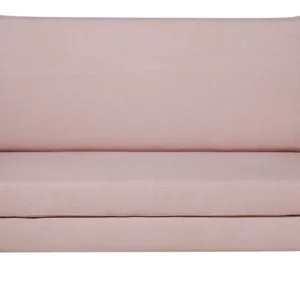 Sofá-cama de 2 lugares em tecido rosa BELFAST com Toalhas Combinadas