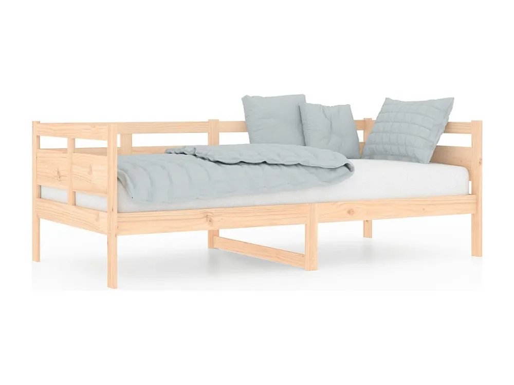 Sofá-cama madeira de pinho maciç 90x190 cm para Mudanç de Casa
