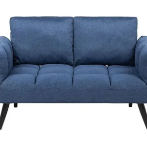 Sofá-cama em tecido azul marinho BREKKE para Bebés