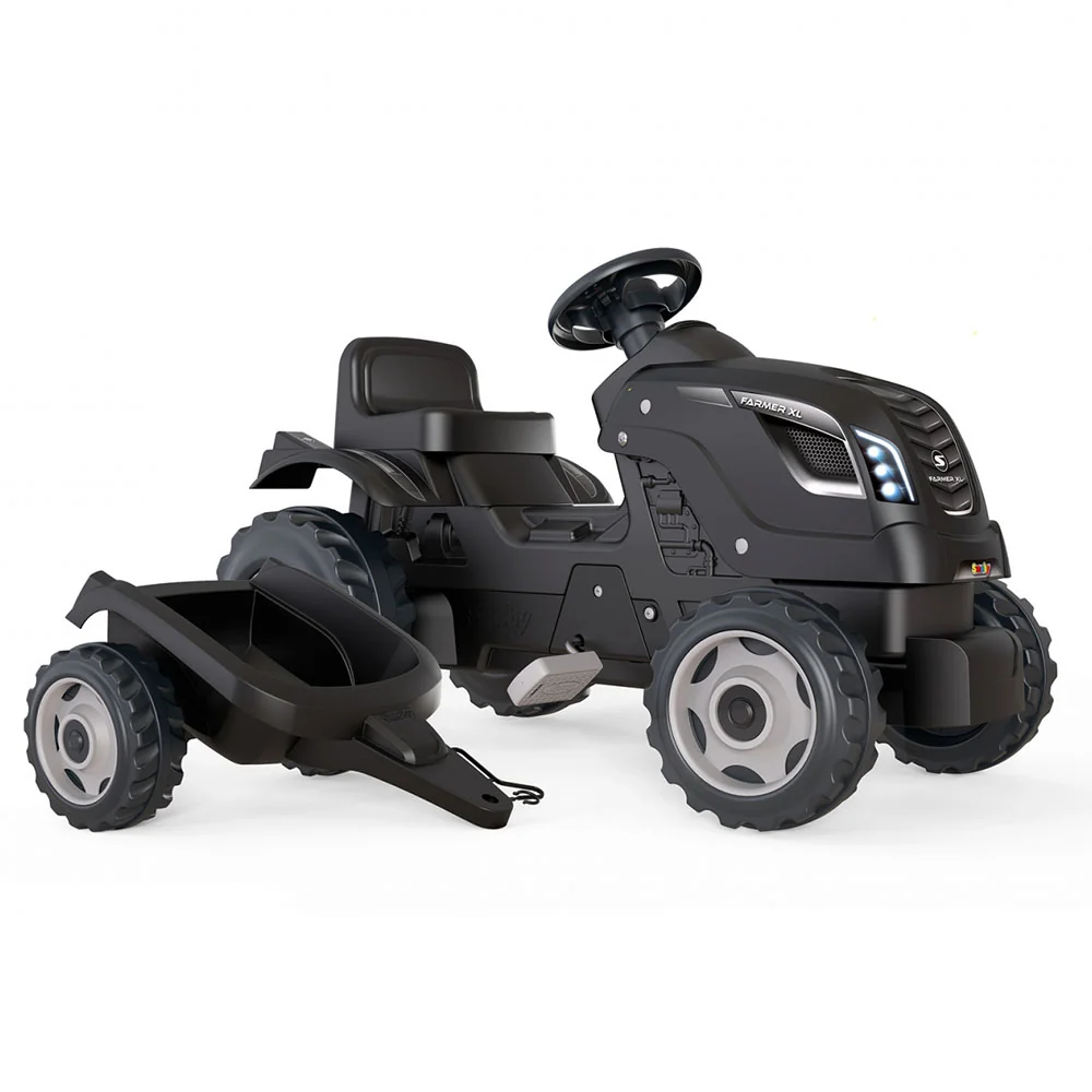 Trator Agricultor XL + Reboque - Preto com Mulching