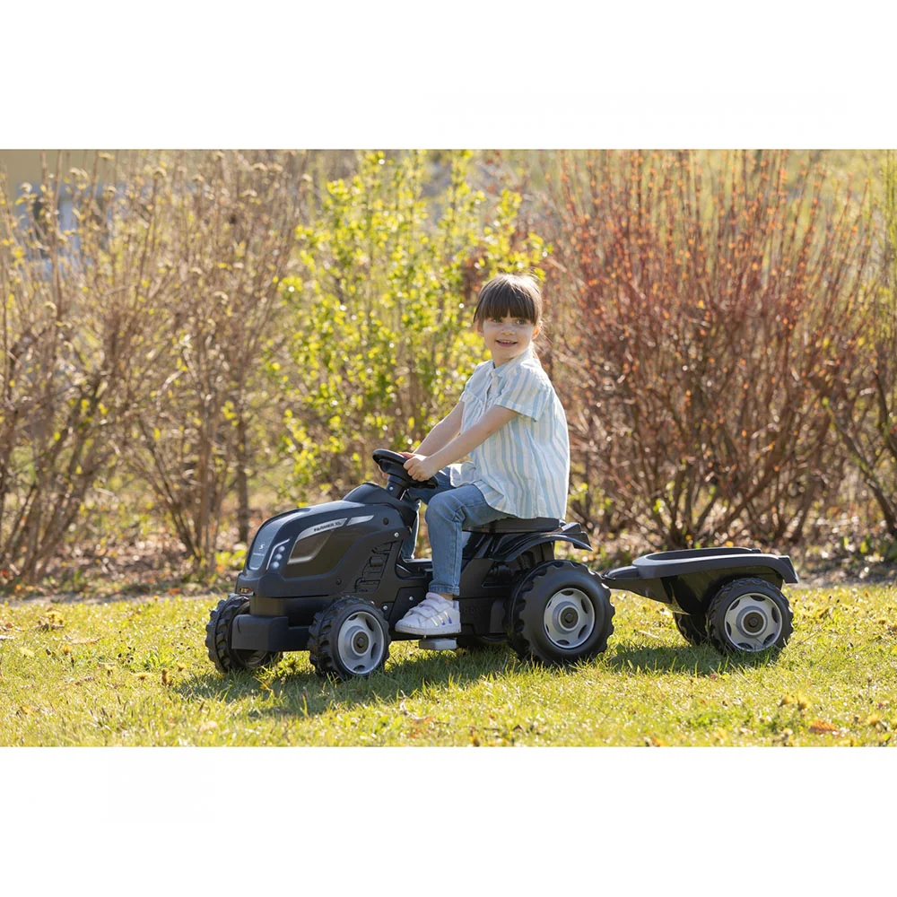 Trator Agricultor XL + Reboque - Preto com Mulching