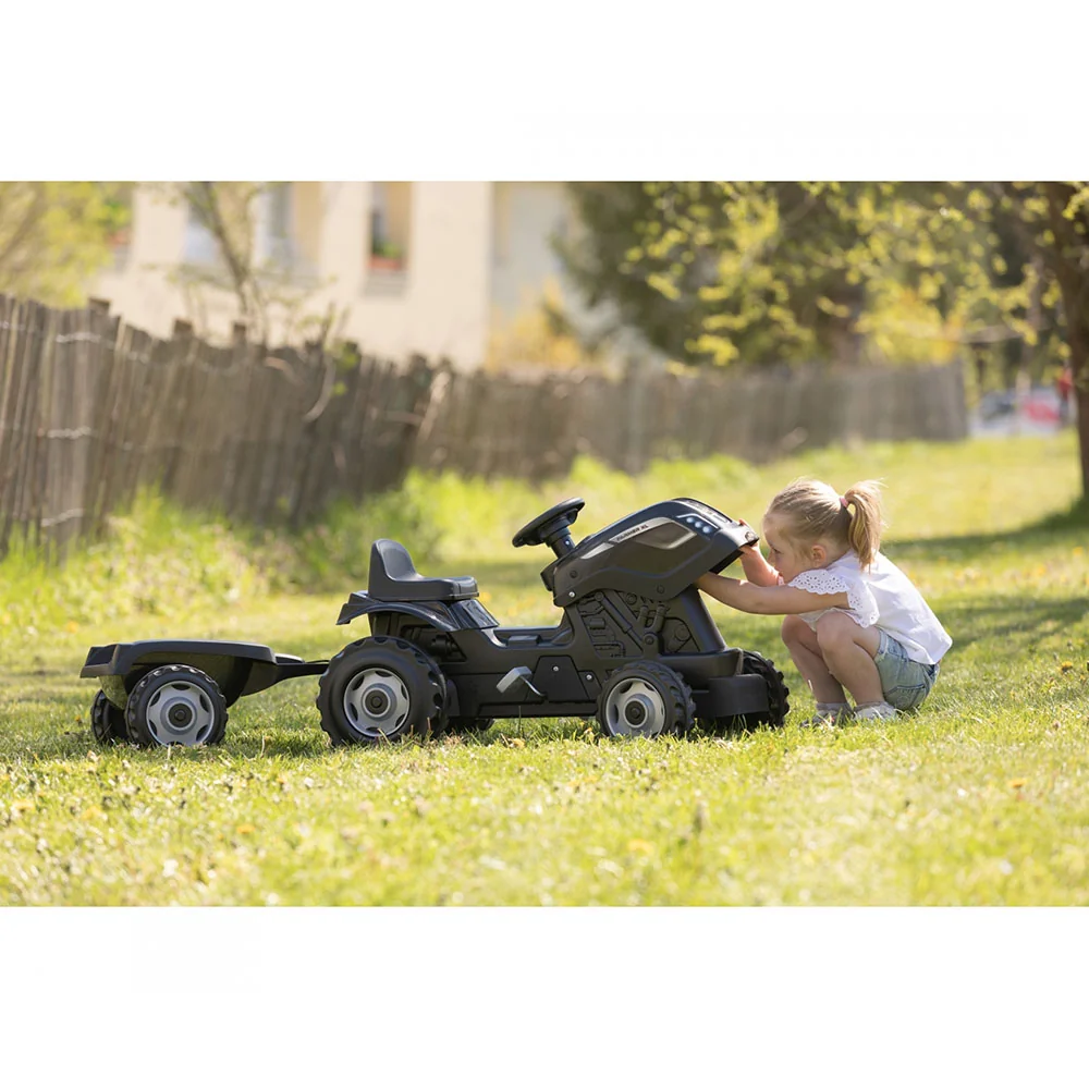 Trator Agricultor XL + Reboque - Preto com Mulching