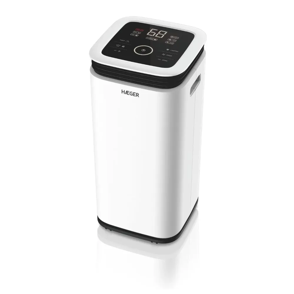 Com Timer Programável Desumidificador Eletrônico HAEGER Digi Desumini 16 - 16L/dia, 245W, 30m2