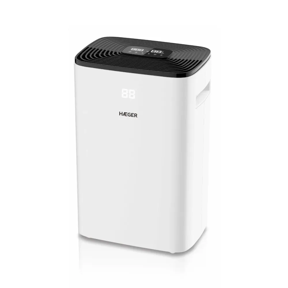 Desumidificador Haeger D-force 20 | 20L/dia, 35 m2, LED com Filtro HEPA e Controle por App