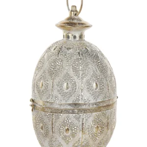 Metal Candle Lantern 34 cm Dourado AMORGOS