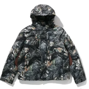 TREE EDGE CAMO METÁLICO LOGO DOWN JACKET S