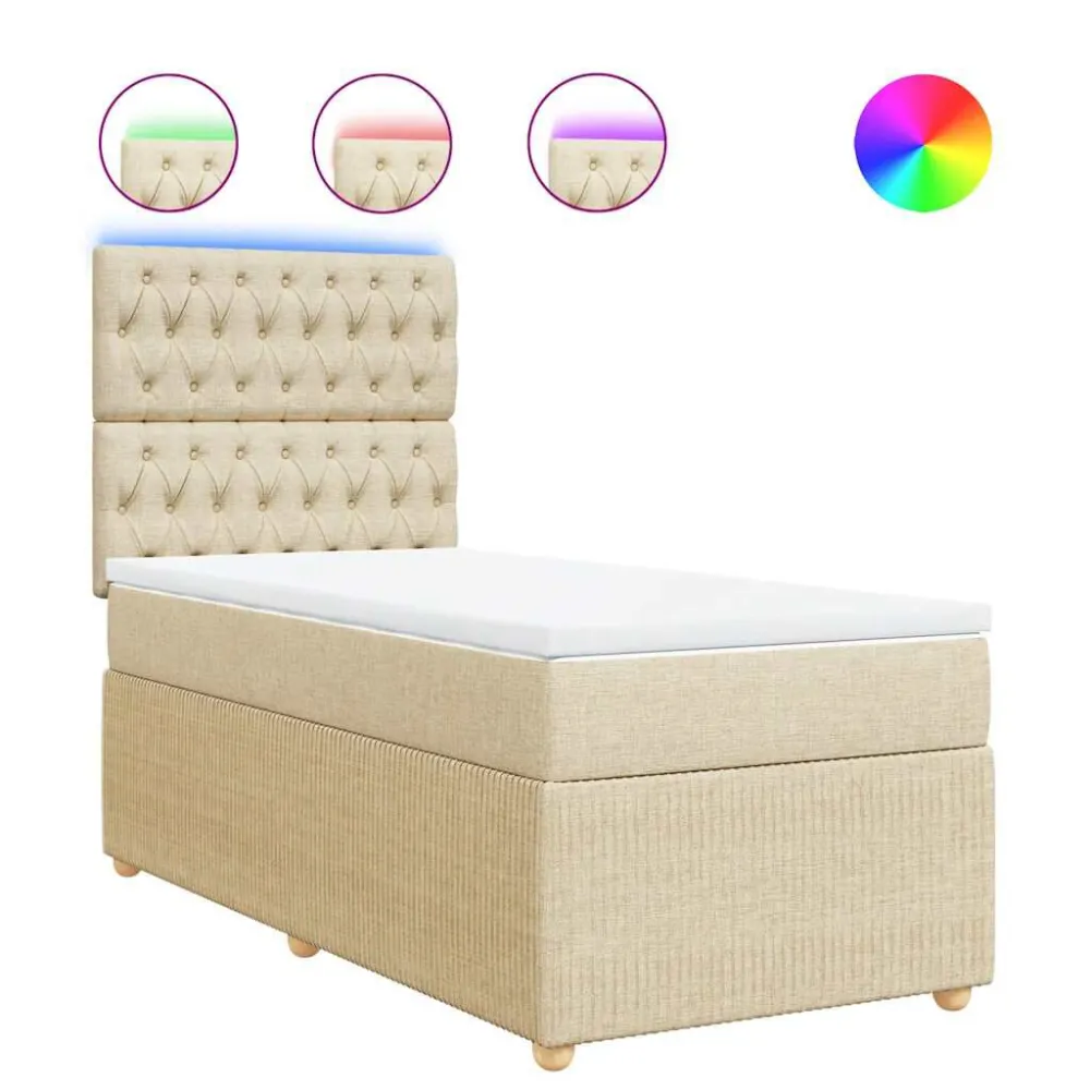 Colcha Acolchoada de Pluma Cama com molasemcolchão 90x190 cm tecido cor creme