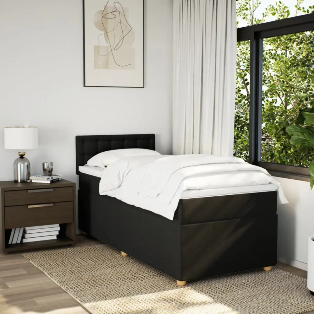Colcha Acolchoada de Pluma Cama com molasemcolchão 90x190 cm tecido preto