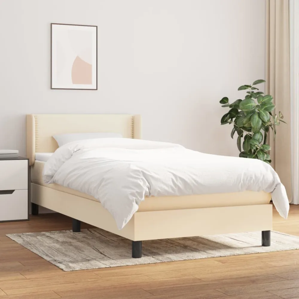 Colcha de Pluma Natural Cama com molasemcolchão 90x200 cm tecido cor crème