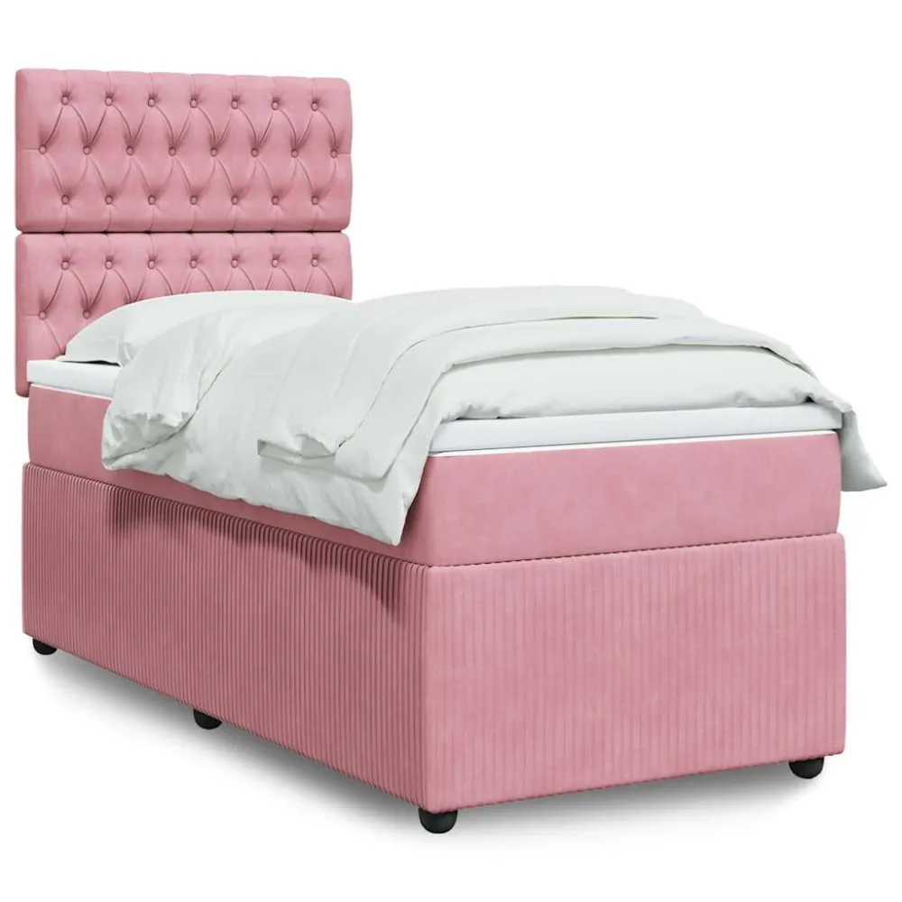 Edredão de Pluma Branca Cama com molasemcolchão 90x190 cm veludo rosa