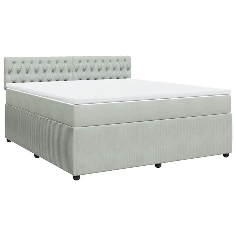 Edredão de Pluma Branca Cama com molasemcolchão 180x200 cm veludo cinzento-claro