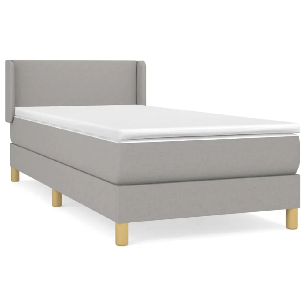 Edredão de Pluma de Ganso Cama com molasemcolchão 90x200 cm tecido cinza-claro
