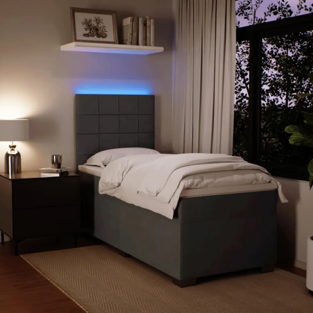Edredão Térmico de Pluma Cama com molasemcolchão 90x200 cm veludo cinza-escuro
