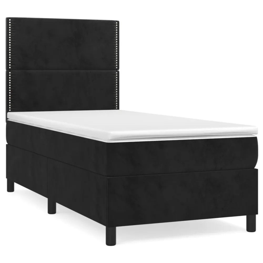 Edredão Térmico de Pluma Cama com molasemcolchão 100x200 cm veludo preto