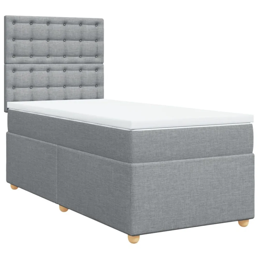 Edredão Térmico de Pluma Cama com molasemcolchão 100x200 cm tecido cinzento-claro