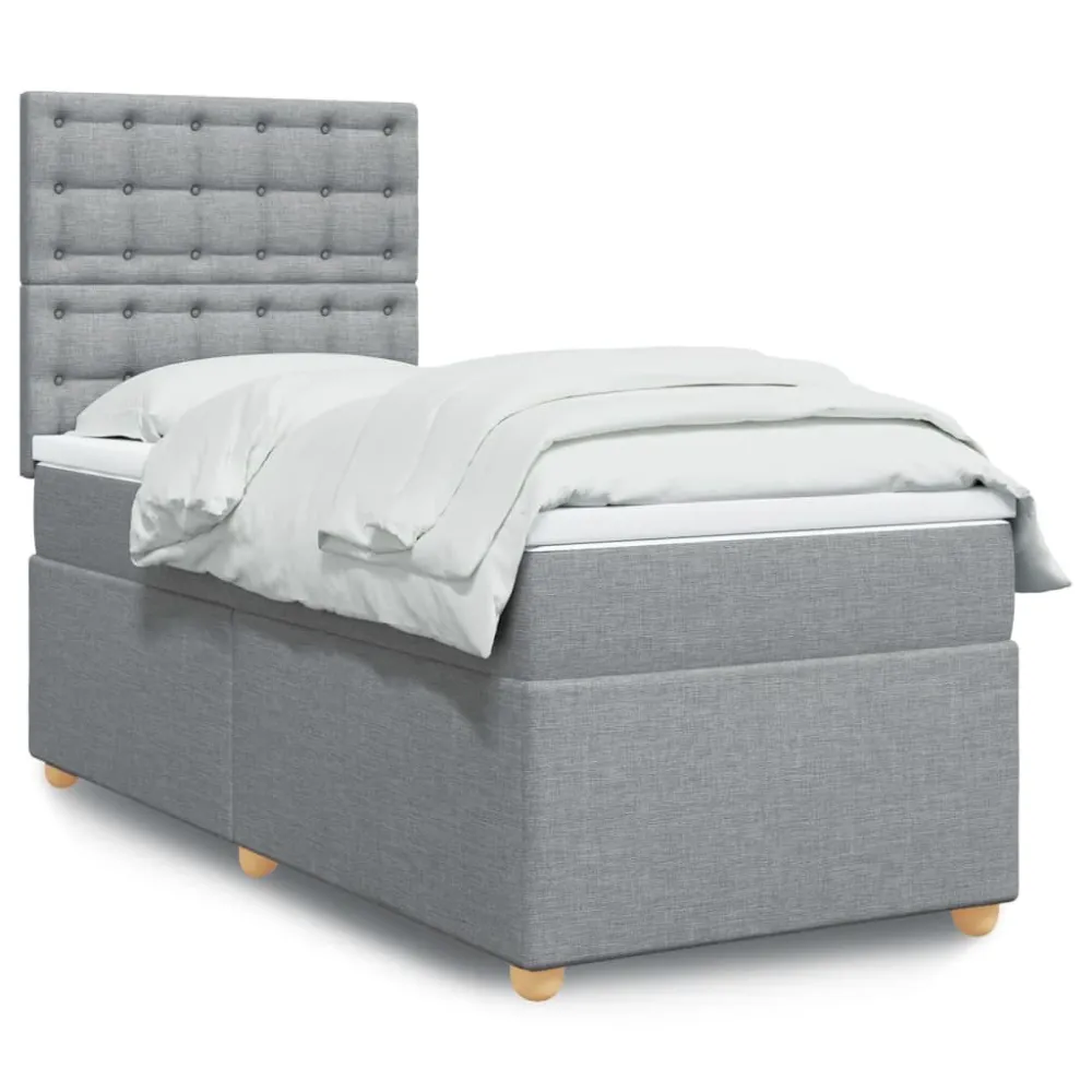Edredão Térmico de Pluma Cama com molasemcolchão 100x200 cm tecido cinzento-claro