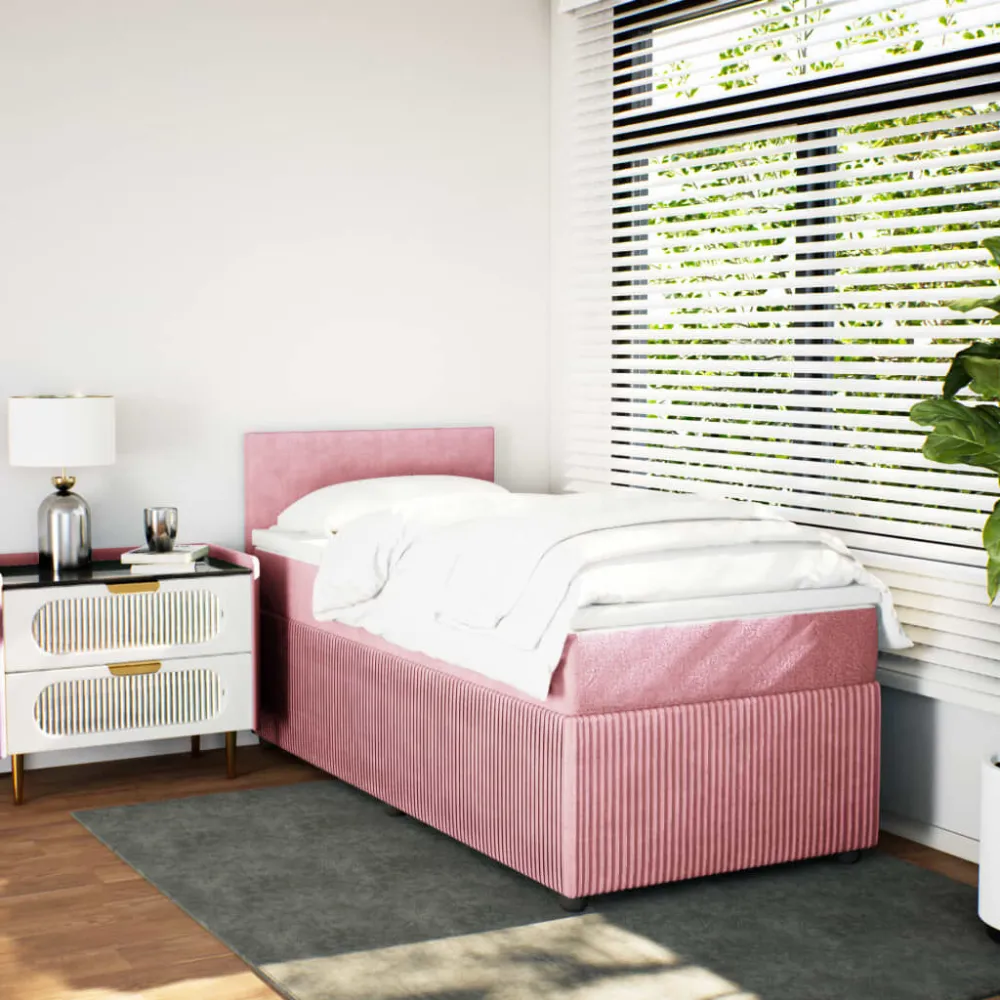 Edredão Térmico de Pluma Cama com molasemcolchão 90x190 cm veludo rosa